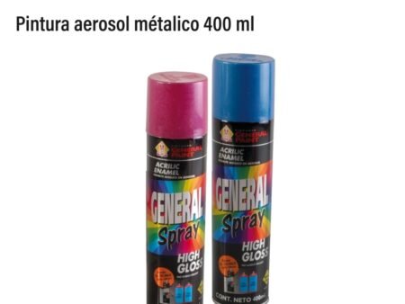 Pintura aerosol metálico 400 ml