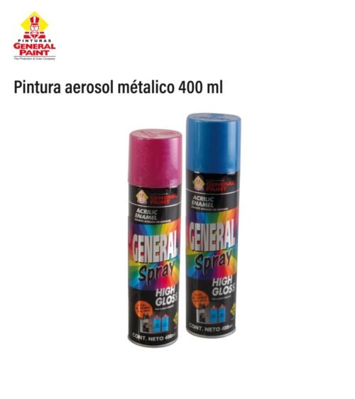 Pintura aerosol metálico 400 ml