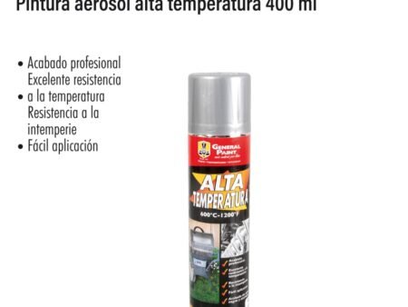 Pintura aerosol alta temperatura 400 ml