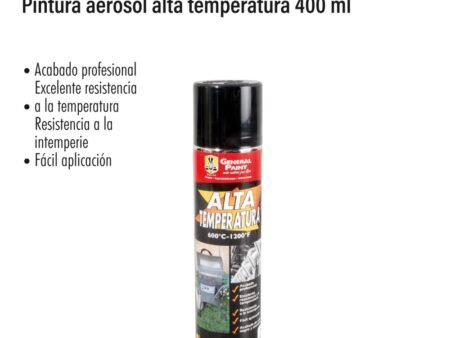 Pintura aerosol alta temperatura 400 ml