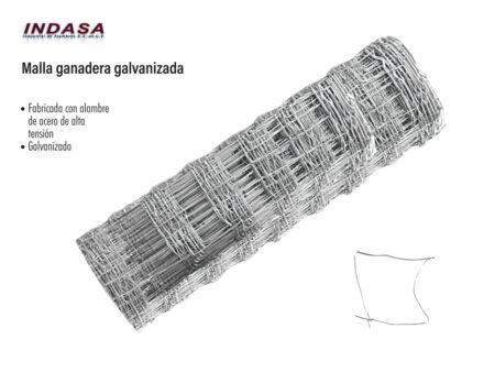 Malla ganadera galvanizada