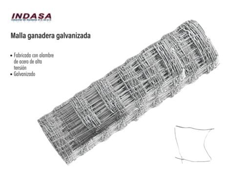 Malla ganadera galvanizada