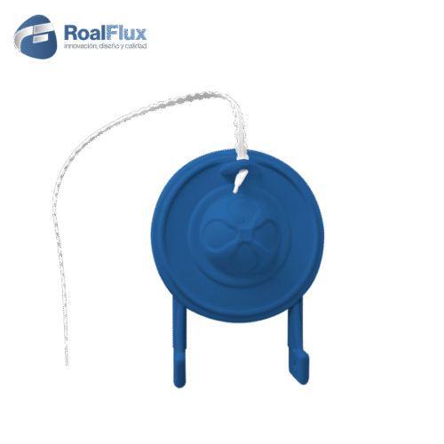 Sapo para wc azul 3″