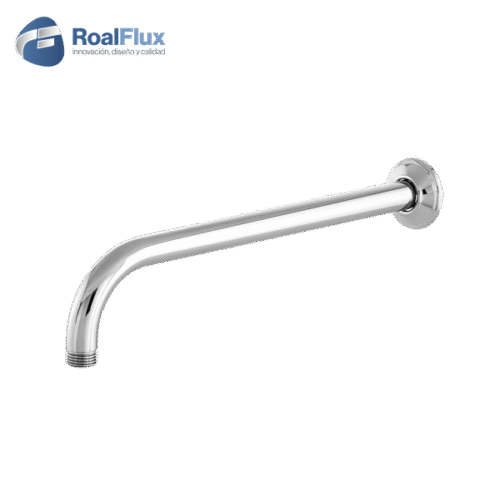 Brazo y chapetón para regadera cromado 40cm