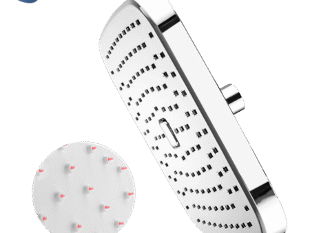 Regadera push cuadrada 8″