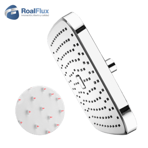 Regadera push cuadrada 8″