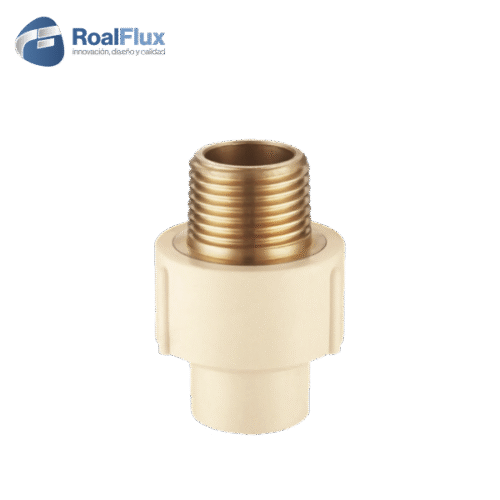 Adaptador macho con inserto de latón 1/2″