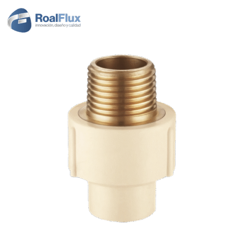 Adaptador macho con inserto de latón 3/4″